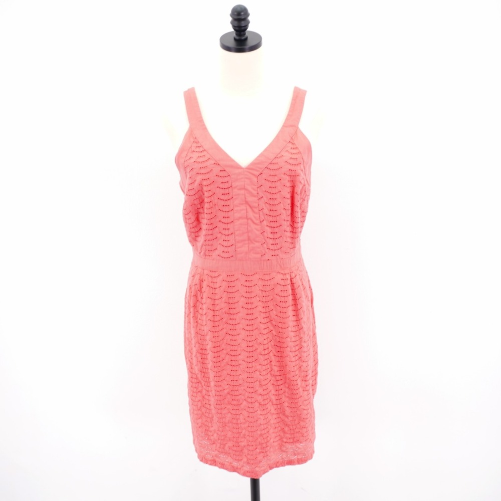 Old Navy 10‎ Pink Lined Sleeveless Eyelet Sun Dress